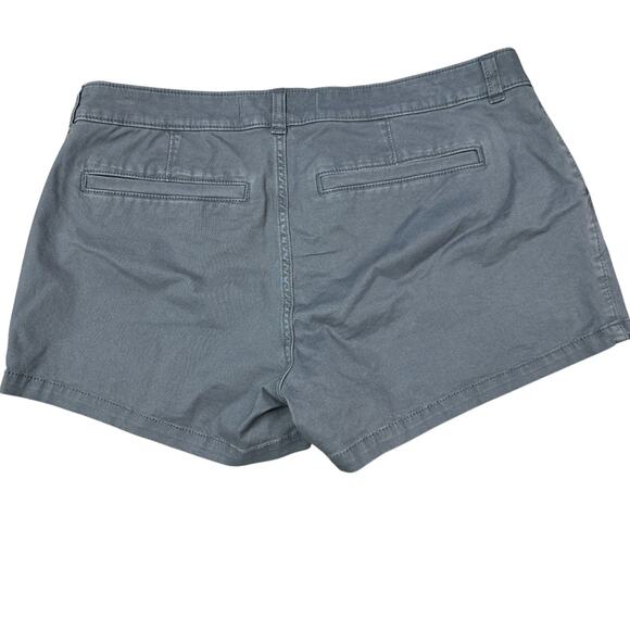 Hollister Low Rise Short 3" Womens‎ 32 Blue Chino Summer Casual Flat Front NWT - Picture 2 of 8